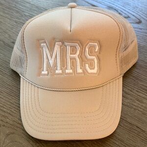 Tan 'MRS' Mesh Trucker Hat